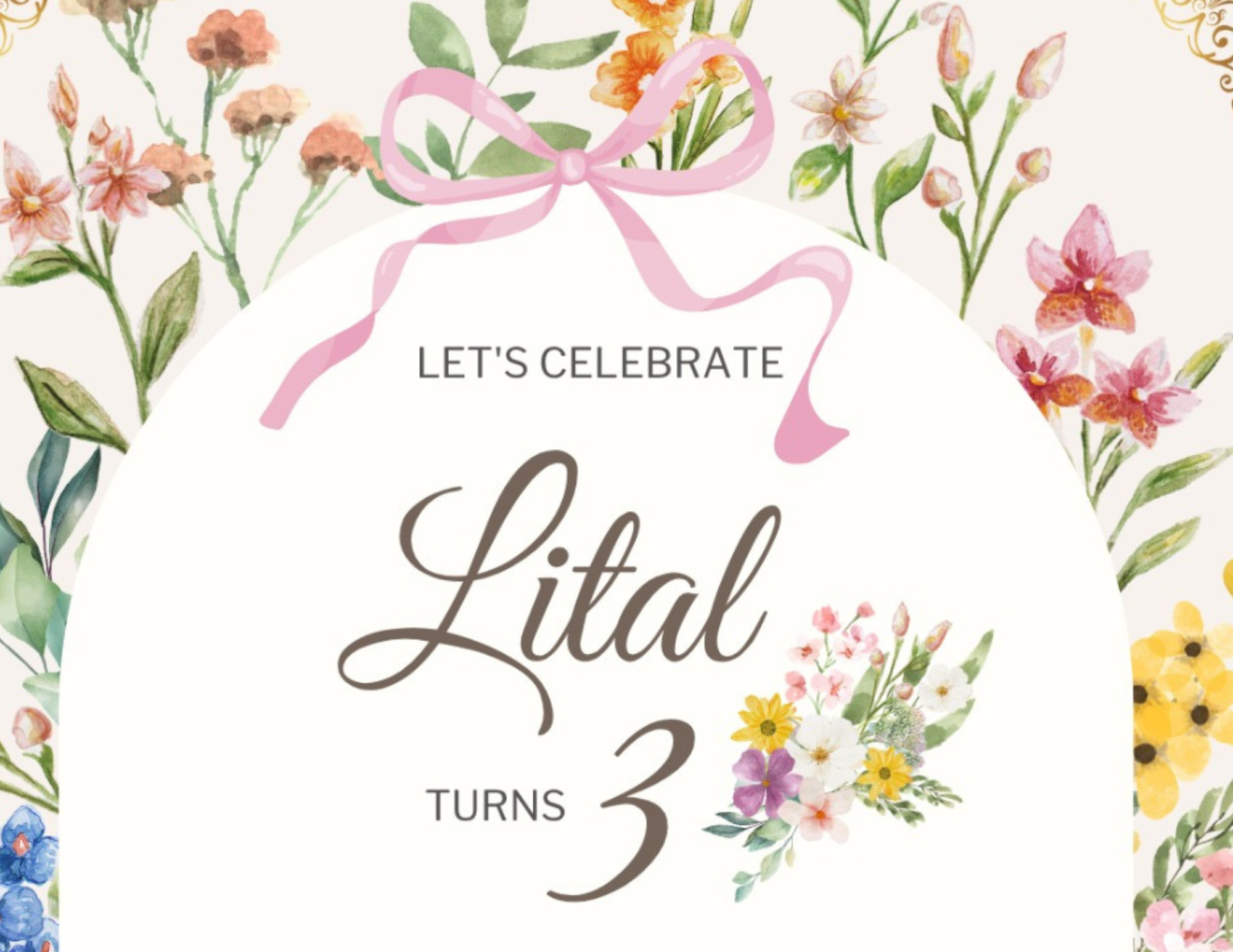 Lital's 3rd Birthday 💕