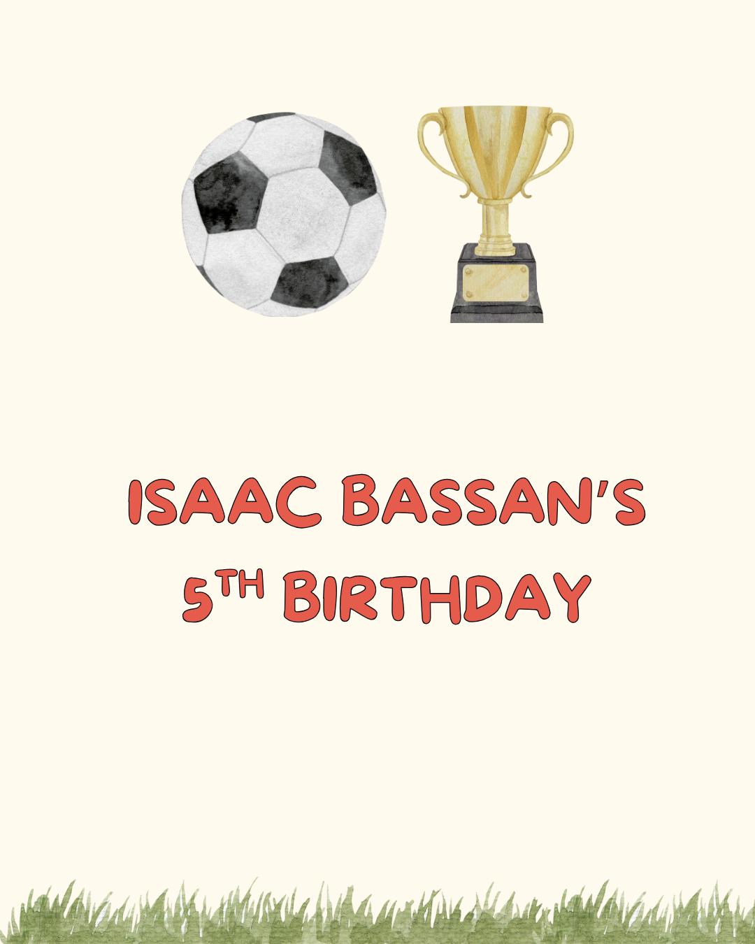 5th Birthday Isaac Bassan T