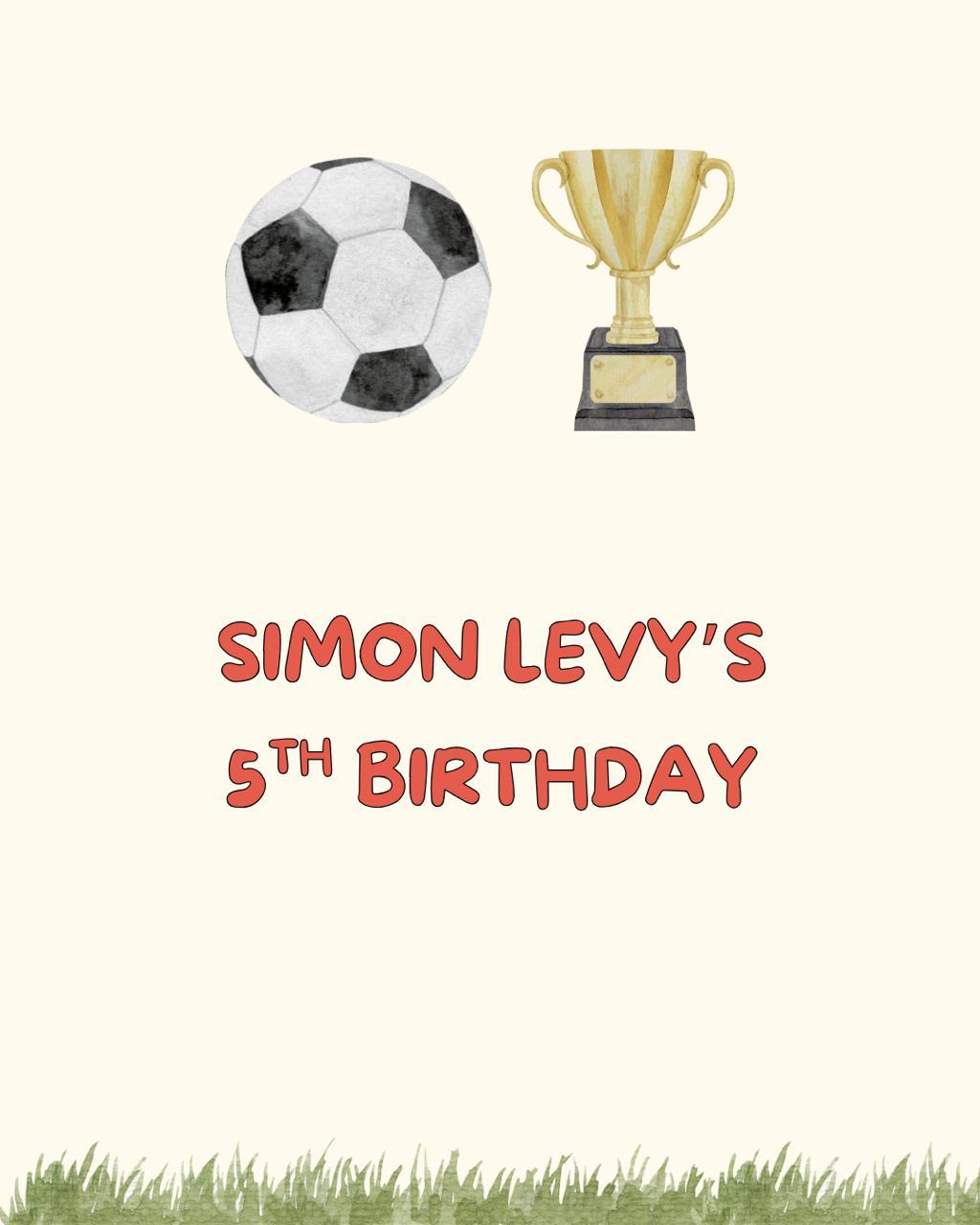 Simon Levy’s 5 birthday