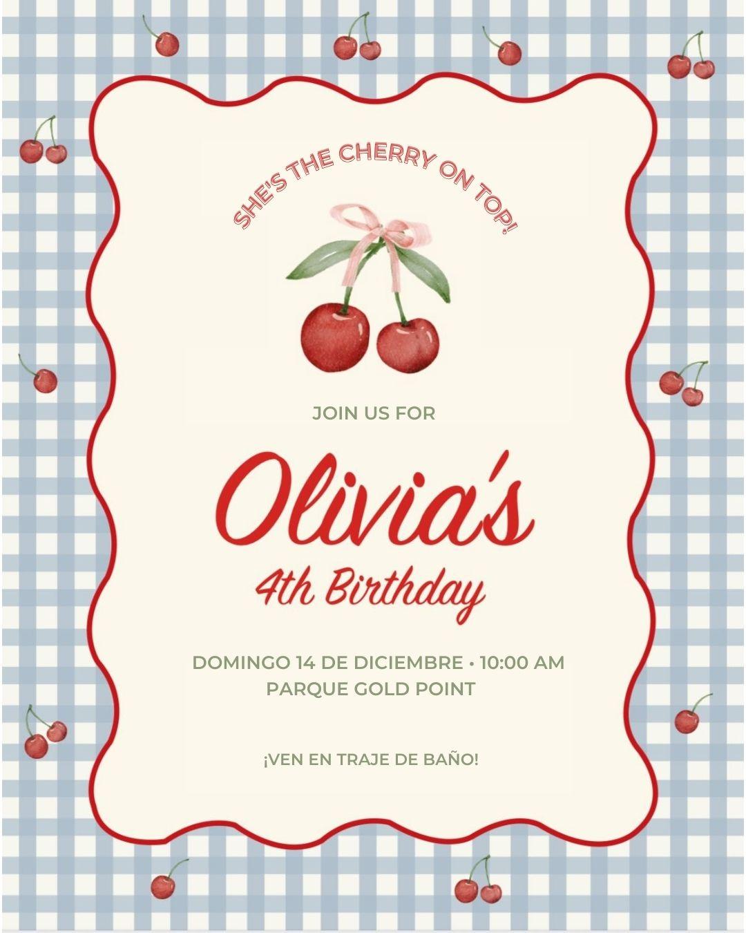 Olivia Jessier - 4th Birthday